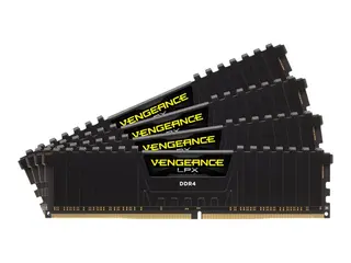 CORSAIR Vengeance LPX - DDR4 - sett - 16 GB: 4 x 4 GB DIMM 288-pin - 2666 MHz / PC4-21300 - ikke-bufret