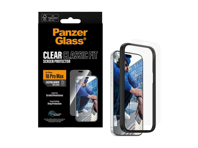 PanzerGlass - Skjermbeskyttelse for mobiltelefon - klassisk passfo...
