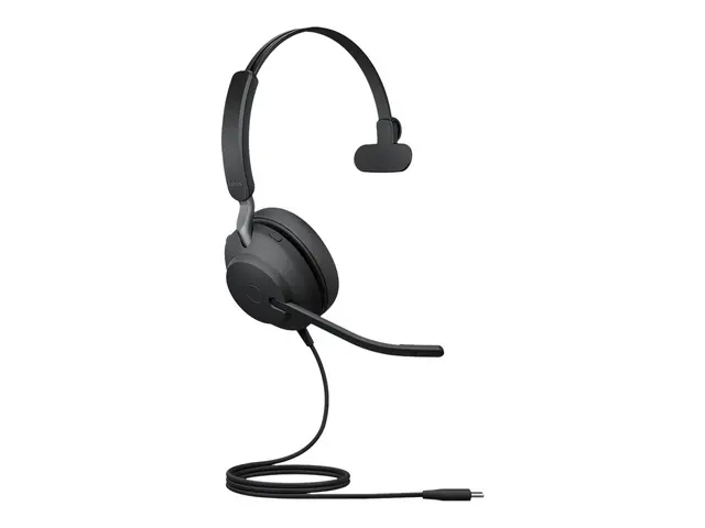 Jabra Evolve2 40 SE UC Mono - Hodesett on-ear kablet USB-C lydisol...