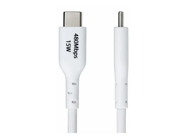 StarTech.com 2m (6.6ft) White USB-A to USB-C Charging Cable/Cord, ...