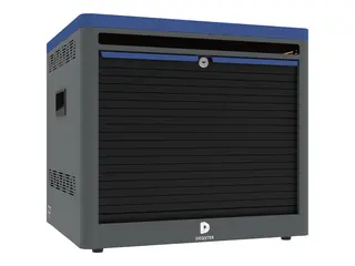 Deqster Cube - Kabinettenhet (kun lading) for 12 nettbrett / notebook-er - låsbar - skjermstørrelse: inntil 15,6" - bordplatefeste, veggmonterbar