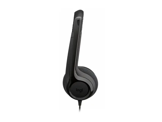 Logitech H390 - Hodesett on-ear kablet USB-C svart