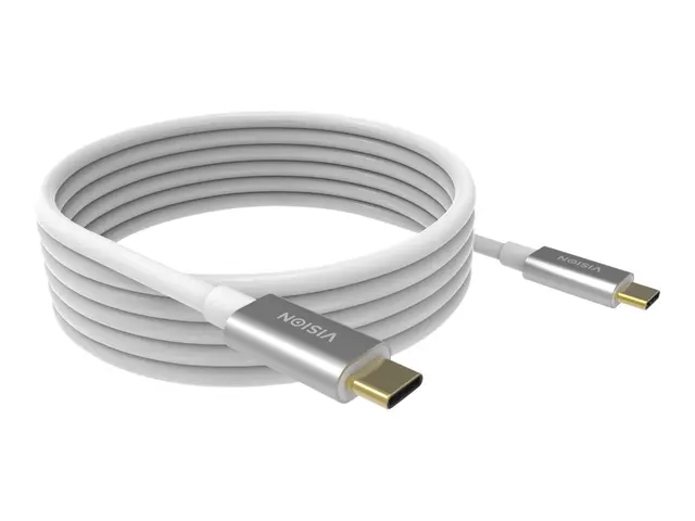 Vision - USB-kabel 24 pin USB-C (hann) til USB 3.1 Gen 1 3 A 4 m hvit