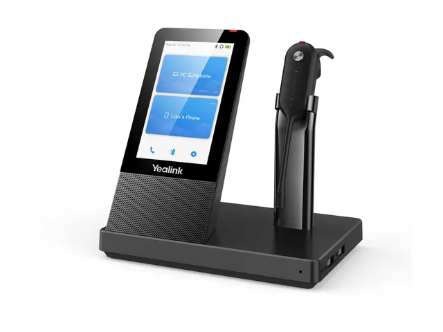 Yealink WH67 X Workstation - Hodesett i øret DECT trådløs UC-serti...