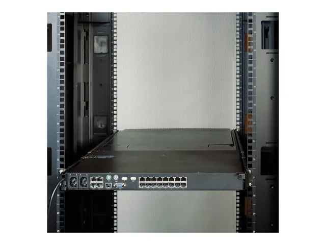 APC - Rackmonteringssett for KVM-konsoll - svart - 1U - TAA-samsva...