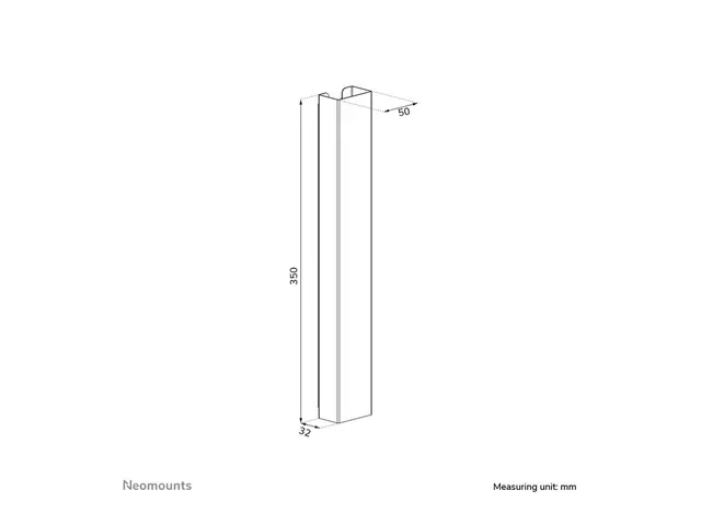 Neomounts - Kabeldekke magnetisk feste, universell hvit