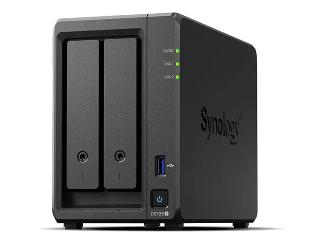 Synology Disk Station DS725+ - NAS-server 2 brønner RAID JBOD, 0, ...