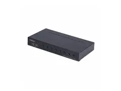 StarTech.com 8-Port DisplayPort KVM Switch w/1U Rack Mount Kit, 4K 60Hz KVM-svitsj - 8 x KVM port(s) - 1 lokalbruker - stasjonær - TAA-samsvar