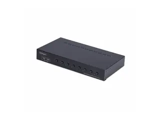 Startech 8-Port DisplayPort KVM Switch w/1U Rack Mount Kit, 4K 60Hz KVM-svitsj - 8 x KVM port(s) - 1 lokalbruker - stasjonær - TAA-samsvar