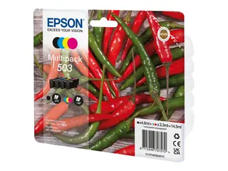 Epson 503 Multipack - 4-pack - svart, gul, cyan, magenta original - blister - blekkpatron - for WorkForce WF-2960