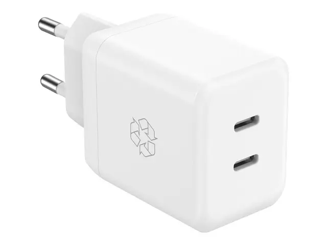 UPSTRÖM ËSSENTIALS - Strømadapter GaN 35 watt 3 A PD/PPS 2 utgangs...