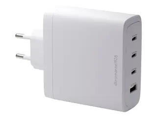 dbramante1928 re-charge - Strømadapter 140 watt - 4 utgangskontakter (3 x USB-C, USB) - hvit