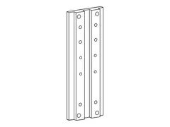 Ergotron - Monteringskomponent (sett for skinnemonteringsbrakett) for flatpanel - aluminium - veggmonterbar - for ARMS 100 series, 200 series, 300 series, 400 series