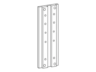 Ergotron - Monteringskomponent (sett for skinnemonteringsbrakett) for flatpanel - aluminium - veggmonterbar - for ARMS 100 series, 200 series, 300 series, 400 series