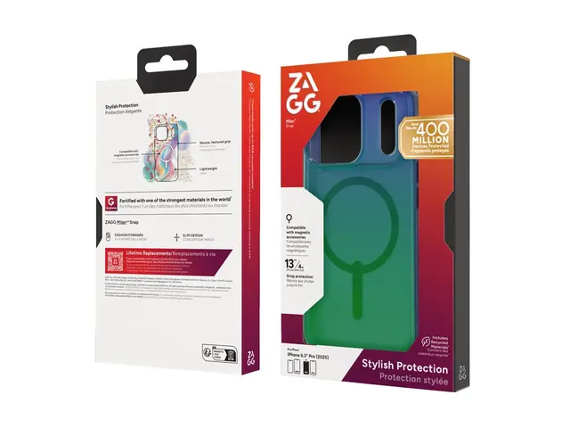 ZAGG Milan Snap - Baksidedeksel for mobiltelefon MagSafe-samsvar g...