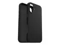 OtterBox Symmetry Series - Baksidedeksel for mobiltelefon kaktusl&#230;r, polyuretan - noir aske (svart) - for Apple iPhone 16 Plus