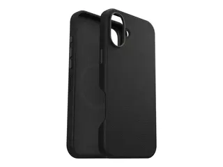 OtterBox Symmetry Series - Baksidedeksel for mobiltelefon kaktuslær, polyuretan - noir aske (svart) - for Apple iPhone 16 Plus