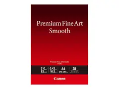 Canon Premium Fine Art FA-SM2 - Glatt 16,5 mille - A4 (210 x 297 mm) - 310 g/m&#178; - 82 pund - 25 ark fotopapir - for imagePROGRAF PRO-1000, PRO-300; PIXMA PRO-10S