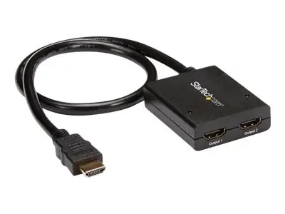StarTech.com HDMI Cable Splitter - 2 Port 4K 30Hz Powered Audio / ...