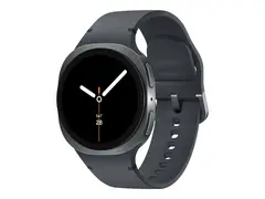 Samsung Galaxy Watch8 - 40 mm - grafitt smartklokke med sportsb&#229;nd - gummi - grafitt - b&#229;ndbredde: S/M - display 1.34&quot; - 32 GB - NFC, Bluetooth, Wi-Fi, LTE - 4G - 30 g