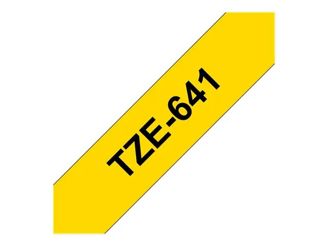 Brother TZe-641 - Standardklebemiddel svart på gult Rull (1,8 cm x...