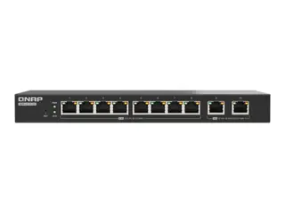 QNAP QSW-L2110-10T - Switch - Styrt - 8 x 2.5GBase-T + 2 x 10 Gigabit Ethernet stasjonær
