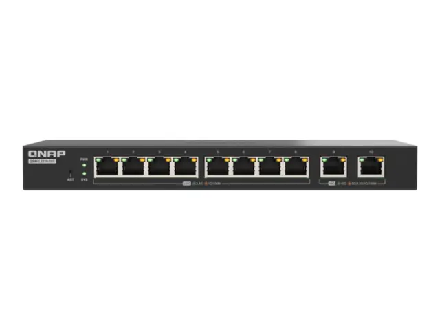 QNAP QSW-L2110-10T - Switch - Styrt - 8 x 2.5GBase-T + 2 x 10 Giga...