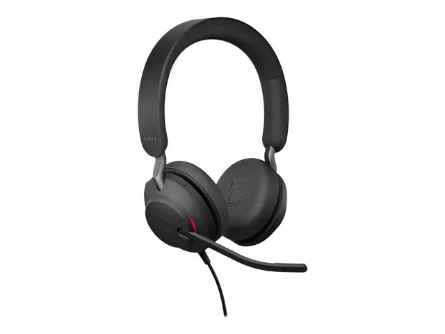 Jabra Evolve2 40 SE UC Stereo - Hodesett on-ear kablet USB-C lydis...
