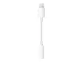 Apple Lightning to 3.5 mm Headphone Jack Adapter Lightning til hodetelefonjakk-adapter - Lightning hann til mini-phone stereo 3.5 mm hunn