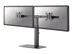 Neomounts FPMA-D865D - Stativ - full bevegelse for 2 LCD-skjermer - svart - skjermstørrelse: 10"-27" - skrivebordsstativ, skrivebordsmonterbar