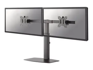 Neomounts FPMA-D865D - Stativ - full bevegelse for 2 LCD-skjermer - svart - skjermstørrelse: 10"-27" - skrivebordsstativ, skrivebordsmonterbar