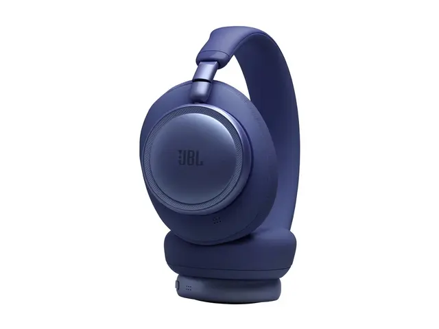 JBL LIVE 780NC - Hodetelefoner med mikrofon full størrelse - Bluetooth - trådløs, kablet - aktiv støydemping - 3,5 mm jakk - blå 