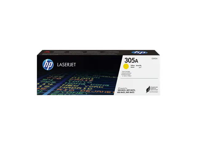 HP 305A - Gul original LaserJet tonerpatron (CE412A) for Pro 300 M...