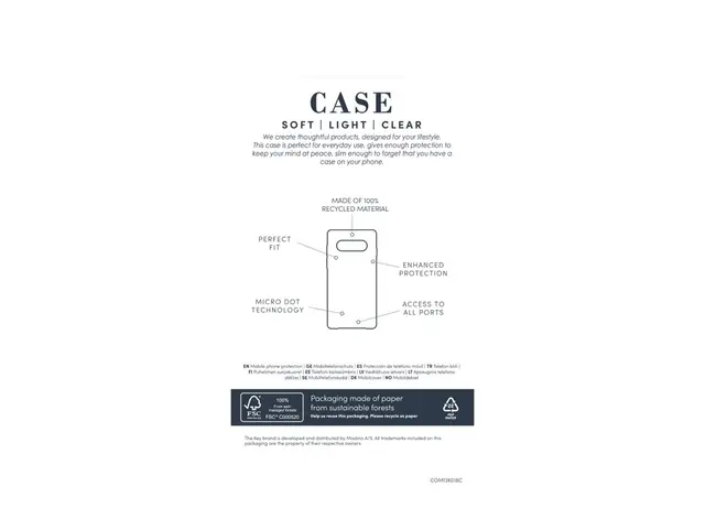 KEY Silicone - Baksidedeksel for mobiltelefon bløt termoplastpolyu...