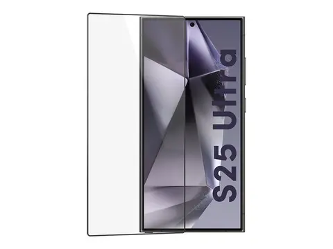 Key Besseggen - Skjermbeskyttelse for mobiltelefon kant-til-kant - glass - rammefarge svart - for Samsung Galaxy S25 Ultra