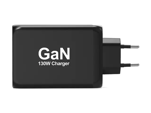 PORT Connect - Strømadapter GaN 130 watt 5 A PD, QC 3.0 4 utgangsk...