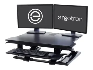 Ergotron WorkFit-TX - St&#229;ende skrivebordomformer rektangul&#230;r - svart