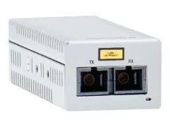 Allied Telesis AT DMC100/LC - Fibermedieomformer 100Mb LAN - 100Base-FX, 100Base-TX - RJ-45 / LC multimodus - opp til 2 km - 1310 nm