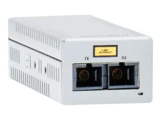 Allied Telesis AT DMC100/LC - Fibermedieomformer 100Mb LAN - 100Base-FX, 100Base-TX - RJ-45 / LC multimodus - opp til 2 km - 1310 nm