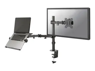 Neomounts FPMA-D550NOTEBOOK - Monteringssett full bevegelse - for LCD-skjerm / notebook - svart - skjermst&#248;rrelse: 10&quot;-32&quot; - klemmemonterbar, malje, skrivebordsmonterbar