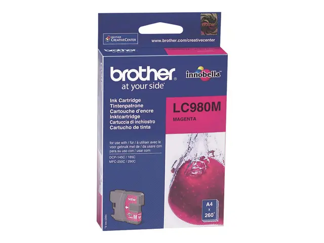 Brother LC980M - Magenta - original - blekkpatron - for Brother DC...
