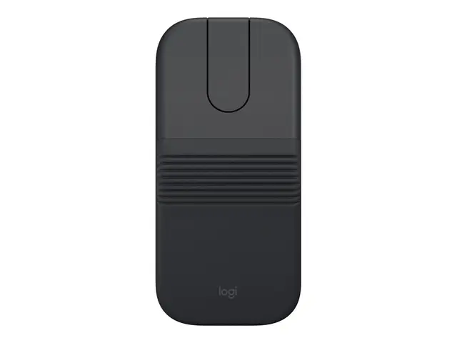 Logitech Mobi Fold for Business - Mus - høyre- og venstrehåndet optisk - 4 knapper - trådløs - Bluetooth 5.0 LE, 2.4 GHz - Logitech Logi Bolt USB-C-mottaker - grafitt 
