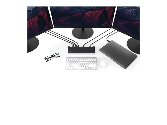 StarTech.com 4K USB-C Dock - Triple Monitor Mac & Windows 60W USB ...