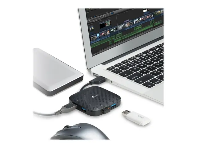 TP-Link UH400 - Hub - 4 x SuperSpeed USB 3.0 - stasjonær