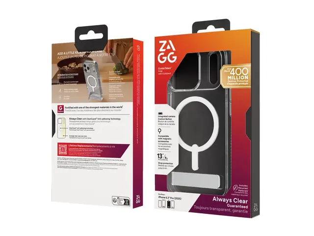 Zagg Crystal Palace Snap - Baksidedeksel for mobiltelefon stående ...