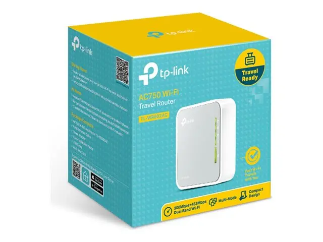 TP-Link TL-WR902AC - Trådløs ruter Wi-Fi 5 Dobbeltbånd