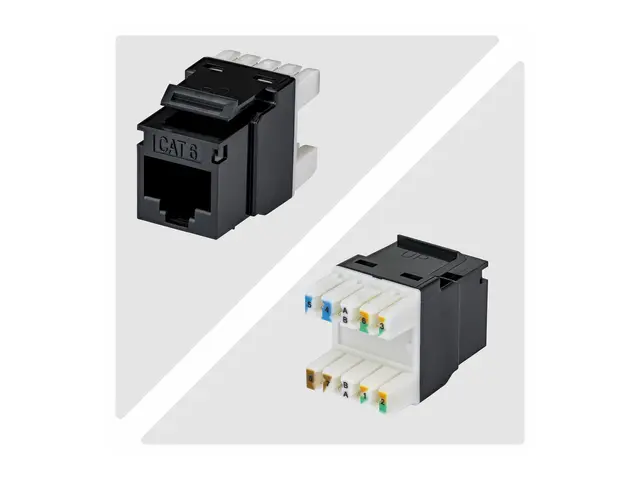 Startech - Trapes-jakk - 180°, 110 punch down - CAT 6 - UTP - RJ-4...