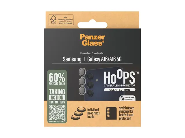 PanzerGlass Hoops - Linsebeskytter for mobiltelefon - gjennomsikti...