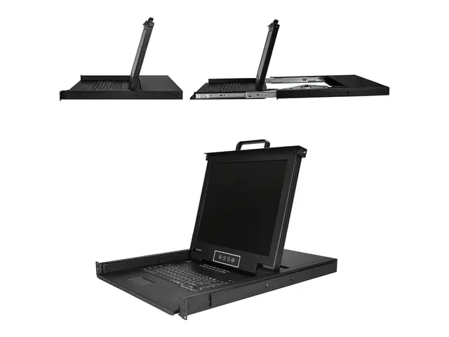 StarTech 16 Port Rackmount KVM Console w/ Cables - Integrated Swit...