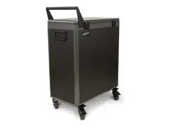 DICOTA - Vogn (lade, sikre og transportere) for 16 nettbøker/nettbrett - EU version - låsbar - aluminium, polypropylen - skjermstørrelse: inntil 16"